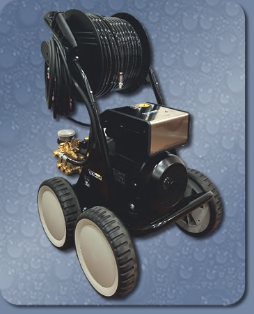 HOCHDRUCK ROHR- U. KANALREINIGUNGSGERÄT HD-4000, ELEKTROMOTOR 8 kW / 150 BAR - 26,7 L/MIN